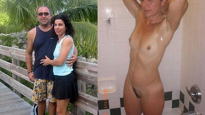 Before and after mix of amateur men and their women 1
