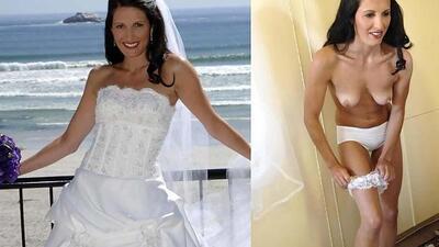 Mix of beautiful amateur brides 1
