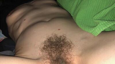 Some nudes of a cougar with hairy pussy